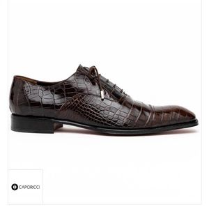 Caporicci 1114 Alligator Oxfords TD Moro
(Dark brown)